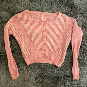 Free People Pink Knot sweater size XS